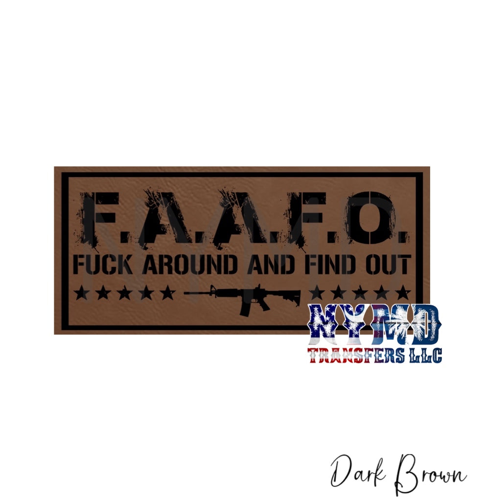 F.A.A.F.O. Leather Patch