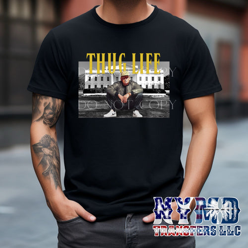 *Estimated RTS* 6/7* Adult ~ Trump Thug ~ NEW SOFT LOW HEAT FORMULA  Full Color Screen Print Transfer