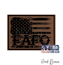 Load image into Gallery viewer, FAFO/Flag Leather Patch