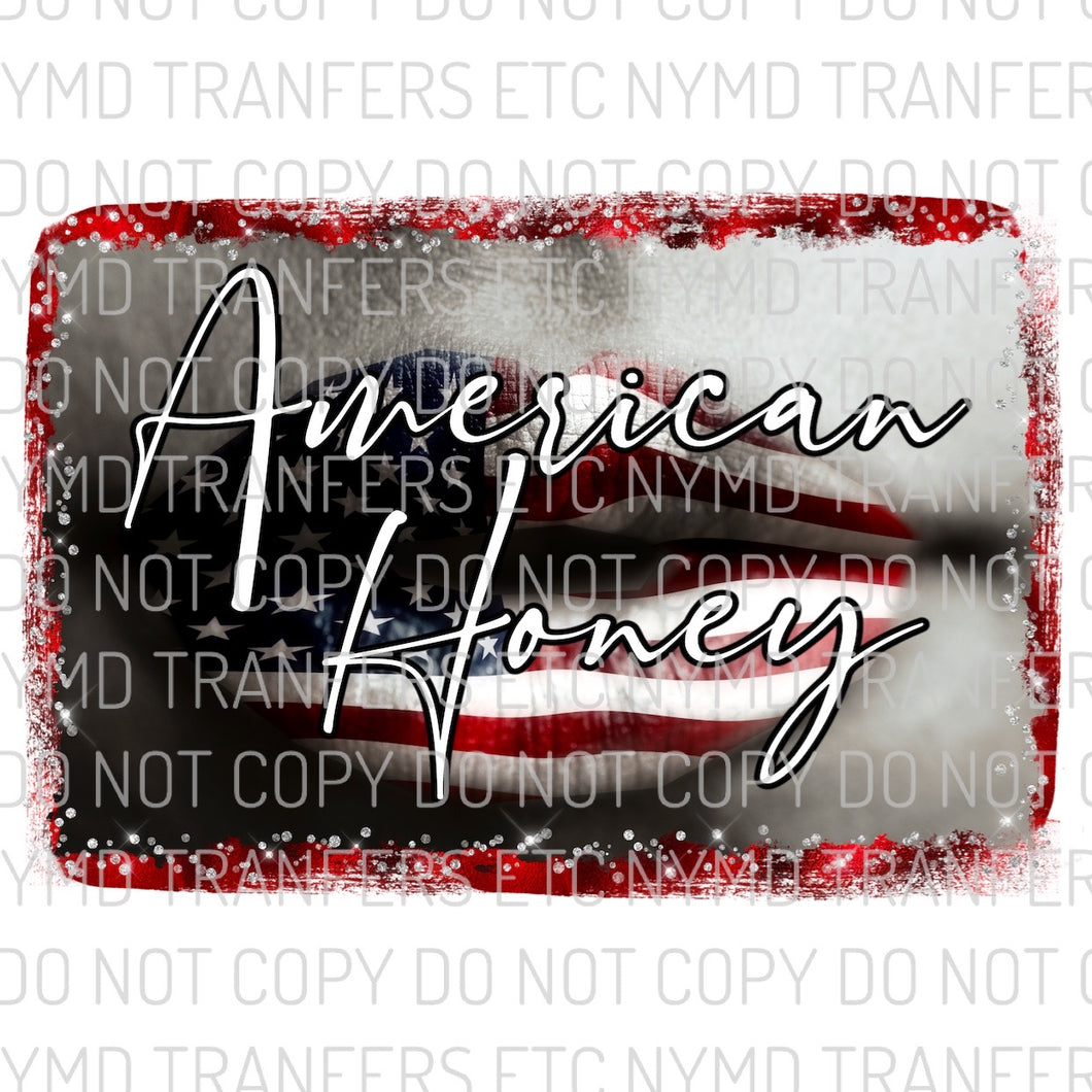 American Honey Ready To Press Sublimation Transfer