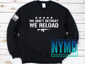 W-12 - *RTS*  Adult ~ Reload ~ White Ink Screen Print Transfer - NYMD EXCLUSIVE